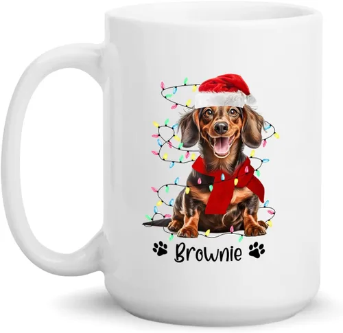 Miniatura 14 de Taza personalizada de Alaskan Malamute – Taza de café personalizada con nombre para los amantes de los perros – Regalo de cerámica de Navidad