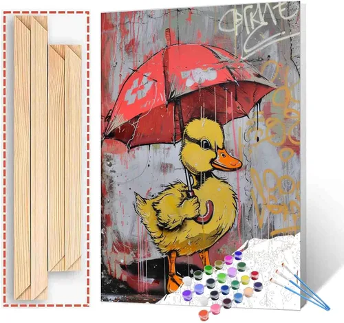 Miniatura 51 de Angel Girl - Pintura por números para adultos, corona de rosas rosadas, pintura al óleo digital, pintura acrílica, kit de pintura linda para niñas
