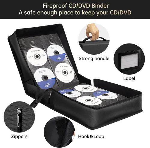 Miniatura 7 de ENGPOW Caja de almacenamiento de fotos ignífuga+estuche de CD ignífugo