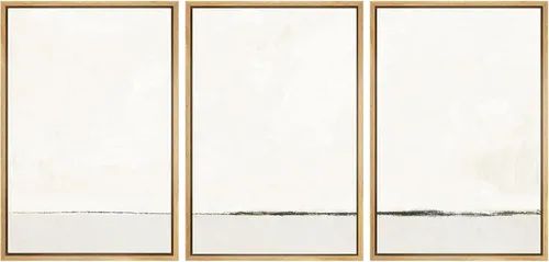Miniatura 146 de SIGNWIN Lienzo enmarcado para pared, juego de arte de puesta de sol, horizonte, cielo, paisaje, fotografía, arte moderno, paisaje, relajante