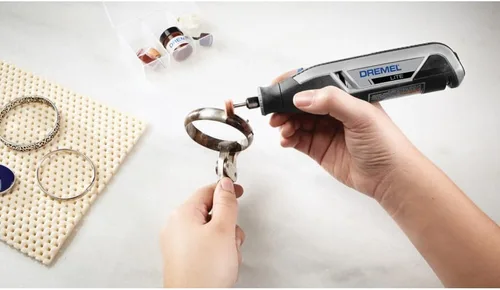 Miniatura 5 de Dremel Lite 7760 N/10 - Herramienta rotatoria inalámbrica de iones de litio de 4V, kit multipropósito de velocidad variable, carga USB, cambios