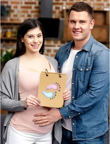 Miniatura 7 de 40 hojas de tarjetas de consejos para baby shower, tarjetas de predicción para juegos de revelación de baby shower, libro de invitados para baby
