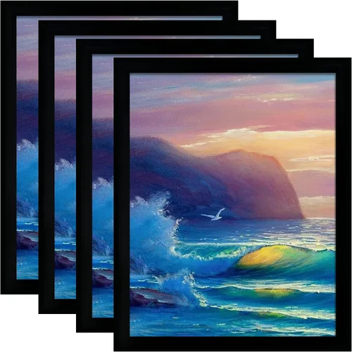 Miniatura 17 de SESEAT Portarretratos negros de 8 x 10 pulgadas para pared o mesa, para exhibir fotos de 8 x 10 pulgadas con paspartú o de 9 x 11 pulgadas sin