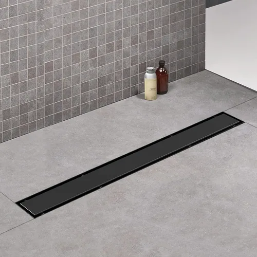 Miniatura 11 de ELLO&ALLO - Drenaje cuadrado de piso para ducha de 6 pulgadas con brida, rejilla extraíble de patrón cuadrado, acero inoxidable SUS 304 en bronce