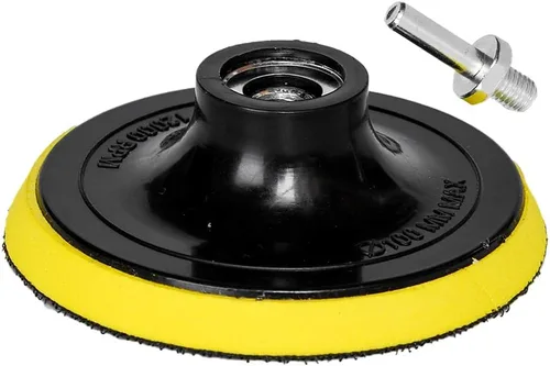Miniatura 6 de HIFROM Almohadilla de respaldo de gancho y bucle de 4 pulgadas/3.937 in, pulidora orbital, almohadilla de lijado, adaptador de taladro M10