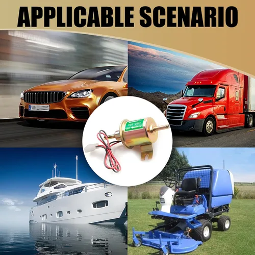 Miniatura 5 de 1 bomba de combustible automotriz, bomba de transferencia de suministro de combustible de pistón de baja presión de 12 V, piezas de repuesto