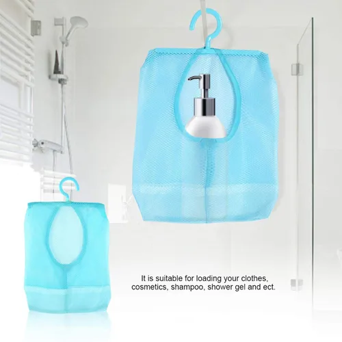 Miniatura 2 de Agatige Bolsa de pinzas para ropa con colgador, multiusos, para colgar bolsas de malla, calcetines, ropa interior, almacenamiento para baño