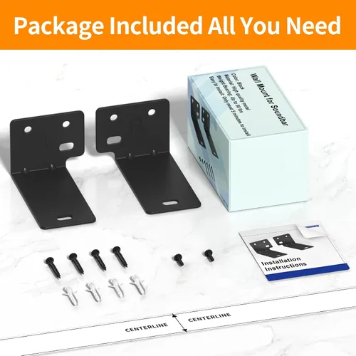 Miniatura 8 de tiebutie Soporte de pared para barra de sonido Bose WB-300 SoundTouch 300 300/500/550/600/700/900/950 Smart Ultra con kit de herramientas, soporte