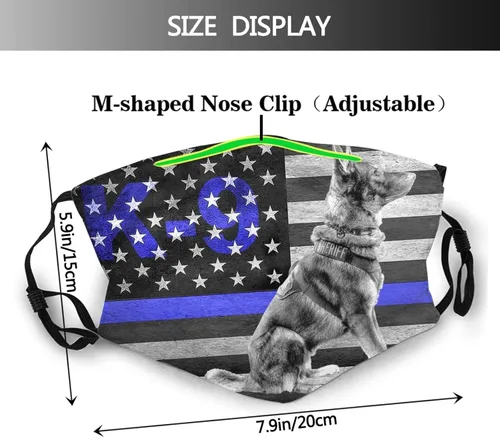 Miniatura 2 de Máscara facial de impresión lavable decorativa con 2 filtros regalo unisex para adultos pasamontañas bandana