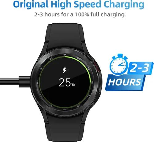 Miniatura 4 de Cargador USB C Galaxy Watch 7 compatible con Samsung Galaxy Watch 7/6 Classic/6/5 Pro/5/4/4 Classic/3/Active 2/Active, base de carga inalámbrica