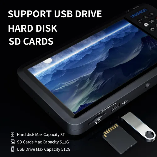 Miniatura 4 de Grabadora de video 1080P 60FPS USB2.0 con pantalla de 7 pulgadas, captura DVI/HDMI/CVBS/VGA/YPBPR desde VCR, DVD, cintas VHS, videocámaras, Hi8,