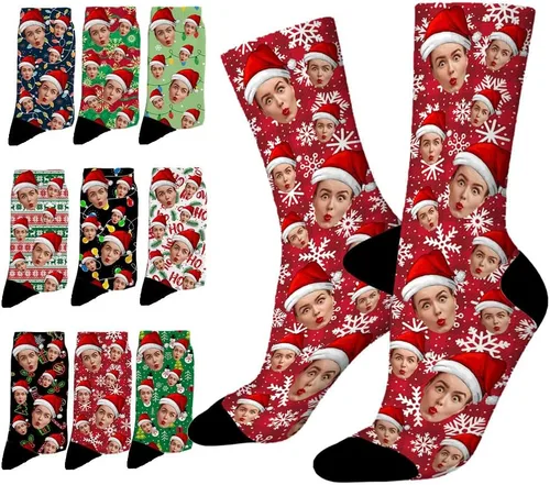 Artsadd Calcetines personalizados para mujeres y hombres, amantes de los perros y gatos, regalos divertidos unisex personalizados