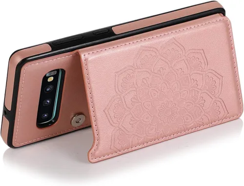 Miniatura 4 de Asuwish Funda compatible con Samsung Galaxy Note 8 y protector de pantalla de vidrio templado, con ranura para tarjetero, función atril, cartera