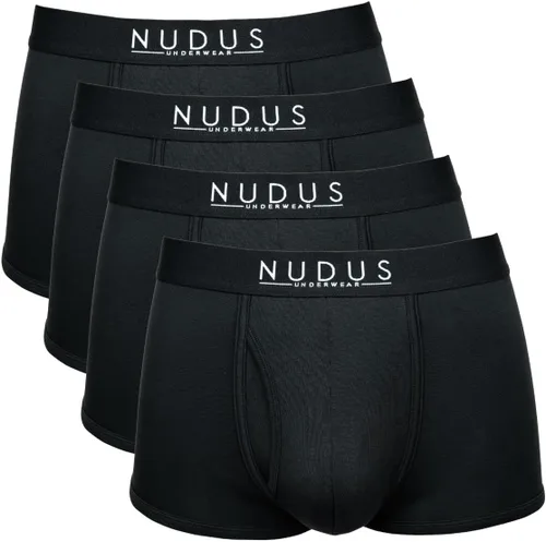 Miniatura 11 de NUDUS Ropa interior de bambú y rayón para hombre, elegante, suave, con bragueta - Juego de 4 en caja de regalo