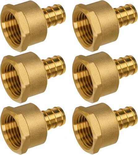 Miniatura 26 de Acoplamiento Pex de 1/2", Accesorios Pex, Accesorios de Engaste de Latón de Alta Resistencia para Tubos PEX con Construcción Resistente a Fugas