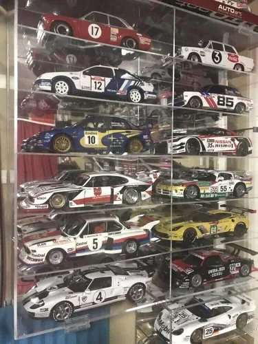 Miniatura 2 de DisplayGifts Estuche Exhibidor de Vehículos de Juguete Diecast a Escala 1/18 Hot Wheels con Protección UV del 98% Soporte para 12 Vehículos