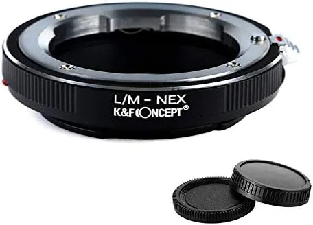 K&F Concept Anillo adaptador de lente para Zeiss Voigtlander Leica M ZM VM LM a Sony E Mount a6000 a6300 a6500 a5000 a5100 a3500 a3000 Alpha A7 A7R