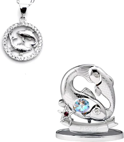 Miniatura 26 de CRYSTOCRAFT Regalo de sagitario, adorno de constelación con cristal austriaco, adorno de cristal de signo del zodiaco, colección de decoración