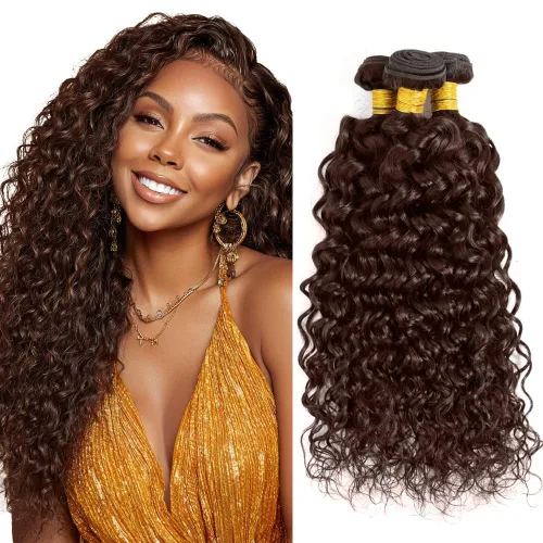 Miniatura 64 de Color 30 paquetes de cabello humano marrón onda del cuerpo paquetes 8 10 12 pulgadas brasileño virgen Remy extensiones de cabello humano doble trama