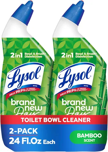 Miniatura 9 de Lysol Limpiador de inodoro, suministros de limpieza de baño de máxima resistencia, limpiador de taza de inodoro en gel adherente, esencial