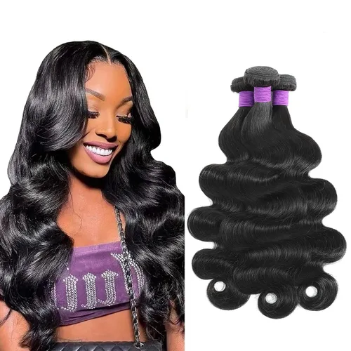 Miniatura 17 de 613 paquetes de cabello humano rubio ondulado, 3 paquetes de 10, 12, 14 pulgadas, 100% sin procesar, 10A, paquetes de cabello humano virgen