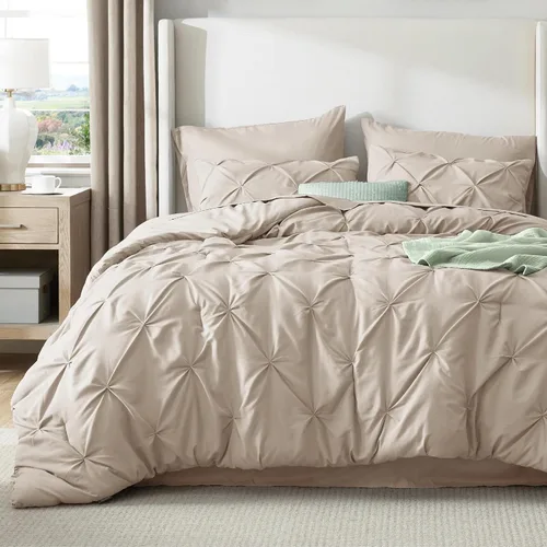 Miniatura 95 de Bedsure - Juego de edredón tamaño matrimonial verde azulado - Juego de ropa de cama tamaño matrimonial en una bolsa de 7 piezas, juego de cama 14