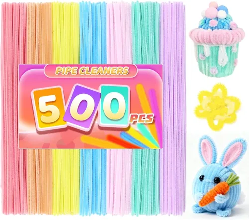 Miniatura 30 de Praisebank Limpiapipas marrones para manualidades, 200 piezas, tallos de felpilla para proyectos de bricolaje, suministros de arte y manualidades