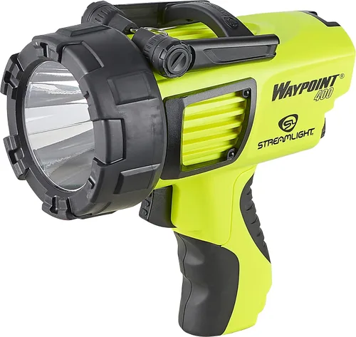 Streamlight 44910 WayPoint 400 - Foco LED de mano recargable de 1400 lúmenes, 400,000 candelas, para uso en exteriores, marina y emergencia, color