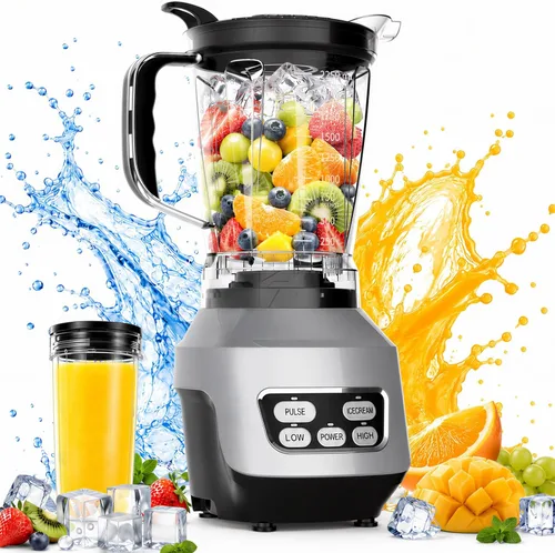 Miniatura 13 de OLIXIS Smoothie Blender for Kitchen, Blenders for Smoothies with 17 24 34 oz BPA-Free Portable Easy Go Cups, Small Personal Blender for Shakes