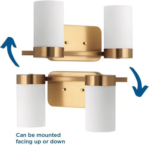 Miniatura 7 de Progress Lighting P300021-109 Elevate Baño de dos luces, Bronce