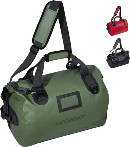 Miniatura 10 de LEGEND Bolsa de lona impermeable – Bolsa de lona resistente para exteriores, camping, canotaje y viajes, bolsa seca de PVC de alta calidad, bolsa