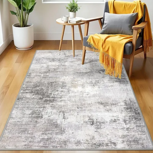 Miniatura 143 de IOHOUZE Alfombra abstracta lavable de 3 x 12 pies para pasillos, antideslizante para cocina, camino de entrada de lana sintética para interiores