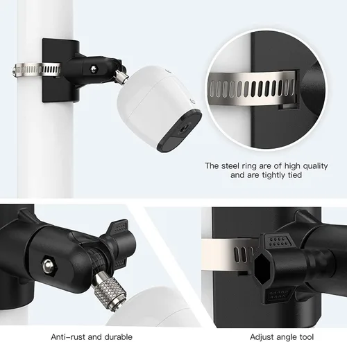 Miniatura 3 de Soporte de cámara exterior para Arlo Pro 5S/Pro 3/Ultra 2/Essential XL, para eufyCam 2C/2C Pro y más cámara roscada de 1/4 pulgadas sin montaje