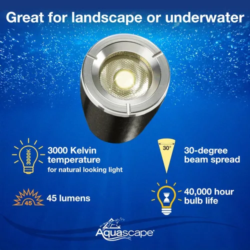 Miniatura 4 de Aquascape - Luz LED sumergible para estanque, jardín y resaltar el paisaje, Foco, Bronce