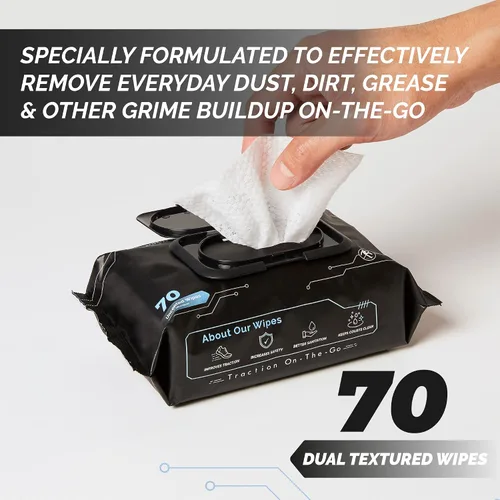 Miniatura 2 de GRIPEXX - 70 toallitas para zapatos, toallitas multiusos para zapatillas de baloncesto y sneakerheads - Alternativa al spray de agarre de baloncesto