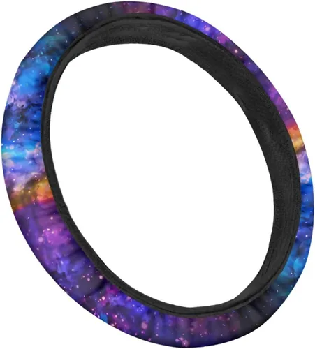 Miniatura 6 de AFPANQZ - Fundas para volante con diseño de nebulosa y galaxia, 14-15 pulgadas, ajuste universal, para la mayoría de los coches, sedanes, SUV