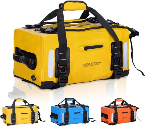 Miniatura 15 de ESONE Bolsas Secas Mochila Impermeable para Hombres/Mujeres Bolsas Secas para Kayak Mochila Impermeable para Viajes Mochila de Bolsa Seca Bolsa