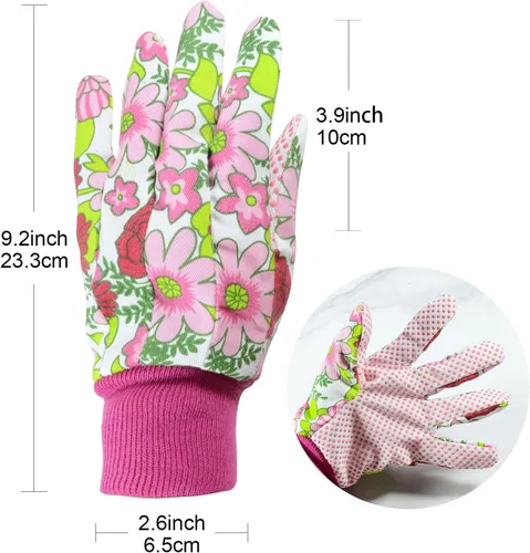 Miniatura 3 de 5 piezas de herramientas de espina de rosa con hojas de rosa con tijeras de podar de rosas y guantes de rosa de jardín rosa1