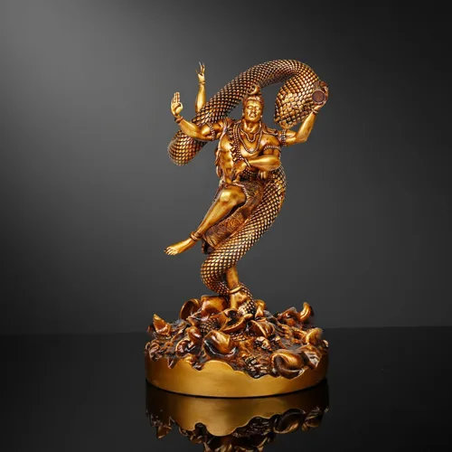 Miniatura 6 de Artarium Vighnaharta - Estatua de Ganesha de 9 pulgadas, ídolo de Ganesha, Dios hindú Ganpati Murti para templo del hogar, decoración de habitación