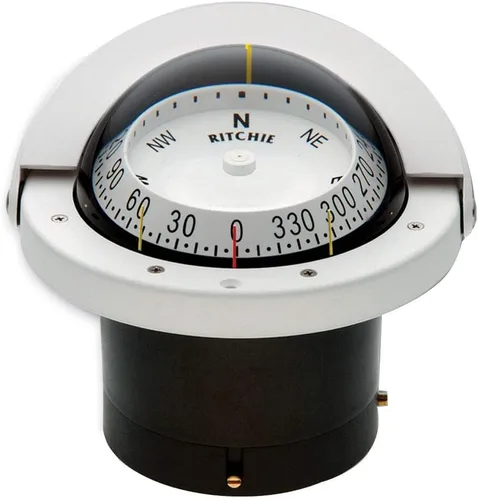 Brújula, Montaje empotrado, 4.5" Combi, Blanco