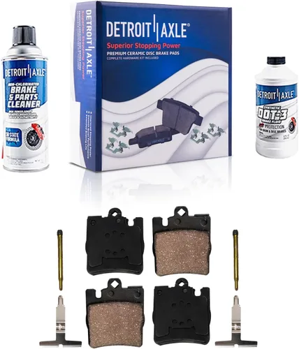 Miniatura 24 de Detroit Axle - Kit de frenos delanteros para Toyota 2007-2016 Tundra, 2008-2016 Sequoia, Pastillas de freno cerámicos para pinza de freno de disco