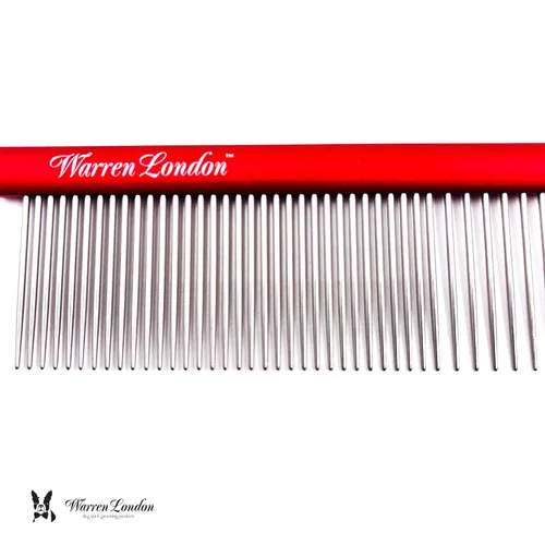 Miniatura 8 de Warren London Peine Fuerte Antienredo para Perros 25.4 cm Control de Confort, Durabilidad y Detalle para Perros Pequeños, Medianos y Grandes