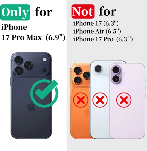 Miniatura 2 de Cozycase TOP Funda impermeable para iPhone 17 Pro Max - Grado militar resistente a todo 360 con protector de cámara de pantalla, doble IP68 a prueba