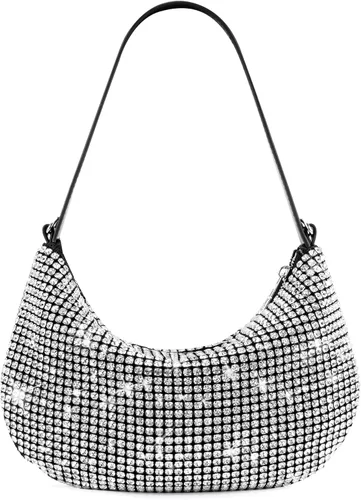 Montana West Bolsa de lentejuelas brillantes para fiesta de noche, bolsa de diamantes de imitación, bolso de mano cruzado para mujer