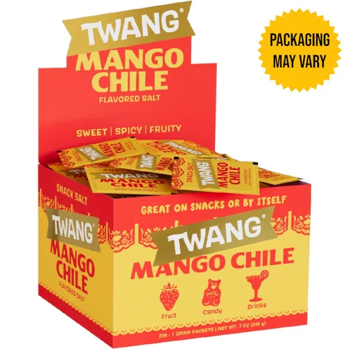 Miniatura 3 de Twang erz Snack Topping, chile de mango, paquetes de 0.04 oz (paquete de 200)