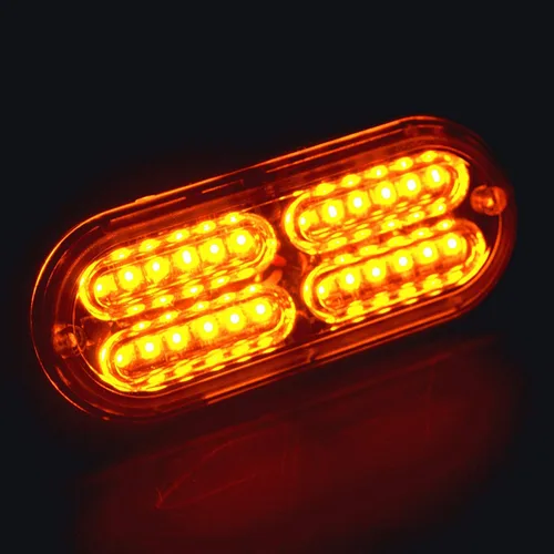 Miniatura 7 de Luces LED de advertencia, 4 piezas, advertencia de emergencia, construcción de peligro, ultra delgada, función de sincronización para automóvil