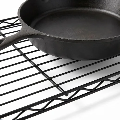 Miniatura 5 de Honey-Can-Do - Estantería ajustable resistente de 3 niveles, estante de almacenamiento de metal con capacidad de 250 lb, color negro, 14" de ancho x
