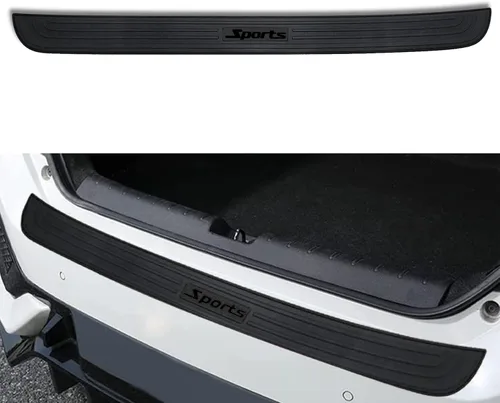 Miniatura 9 de Protector de Parachoques Trasero de Automóvil, Accesorio Universal de Goma Resistente a Rayones con Protectores de Entrada de Puerta del Maletero