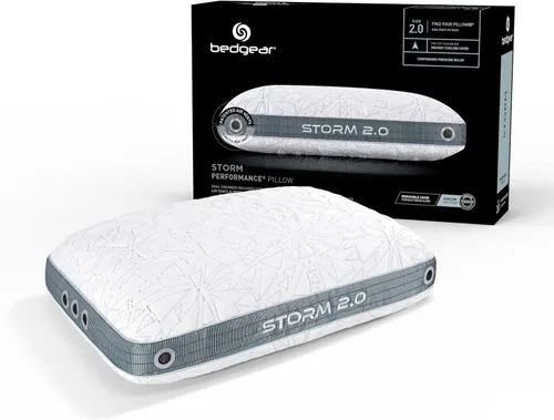 Bedgear Storm Performance Pillow - 2.0 - Almohada de cama refrescante para personas que duermen con calor - Almohada de firmeza media para todas las