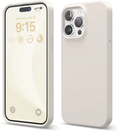 Miniatura 23 de elago Funda compatible con iPhone 15 Pro Max, de silicona líquida, funda protectora de cuerpo completo, a prueba de golpes, funda delgada